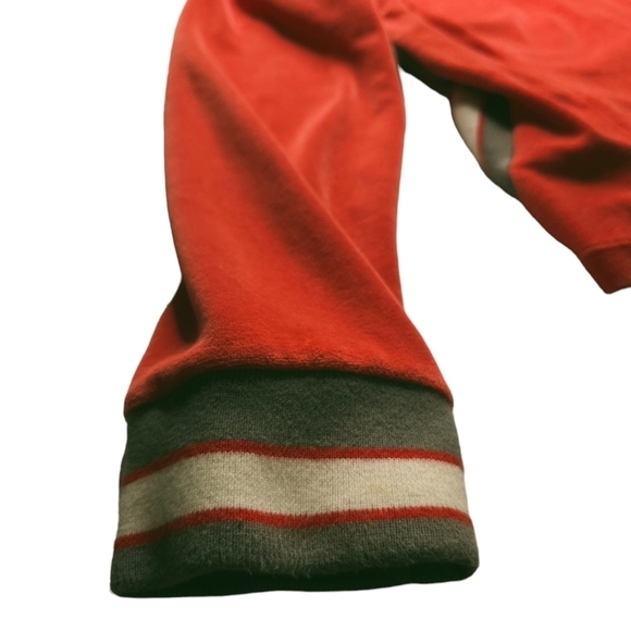 Y2K Nike Red Velour Full Zip Retro Racer Stripes Relaxed Fit women's medium - Picture 6 of 13